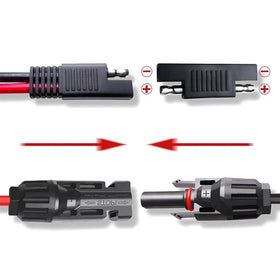 Jienk solar panel extension cable enables flexible outdoor charging setups