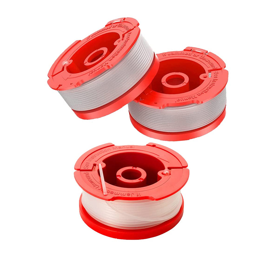 JIEOU Craftsman string trimmer line 3-pack ready for quick spool replacement.
