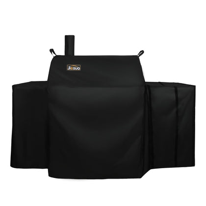Jiesuo 5555 grill cover fits Char-Griller 1224 for outdoor protection against rain.