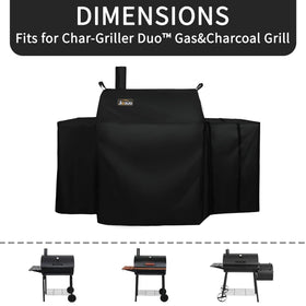 Jiesuo 5555 grill cover uses heavy duty 600D polyester for durability.