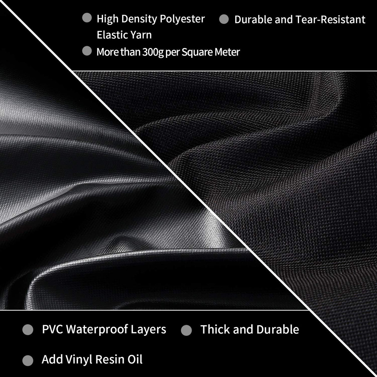 Close-up of JIESUO 600D polyester waterproof lining demonstrates durability