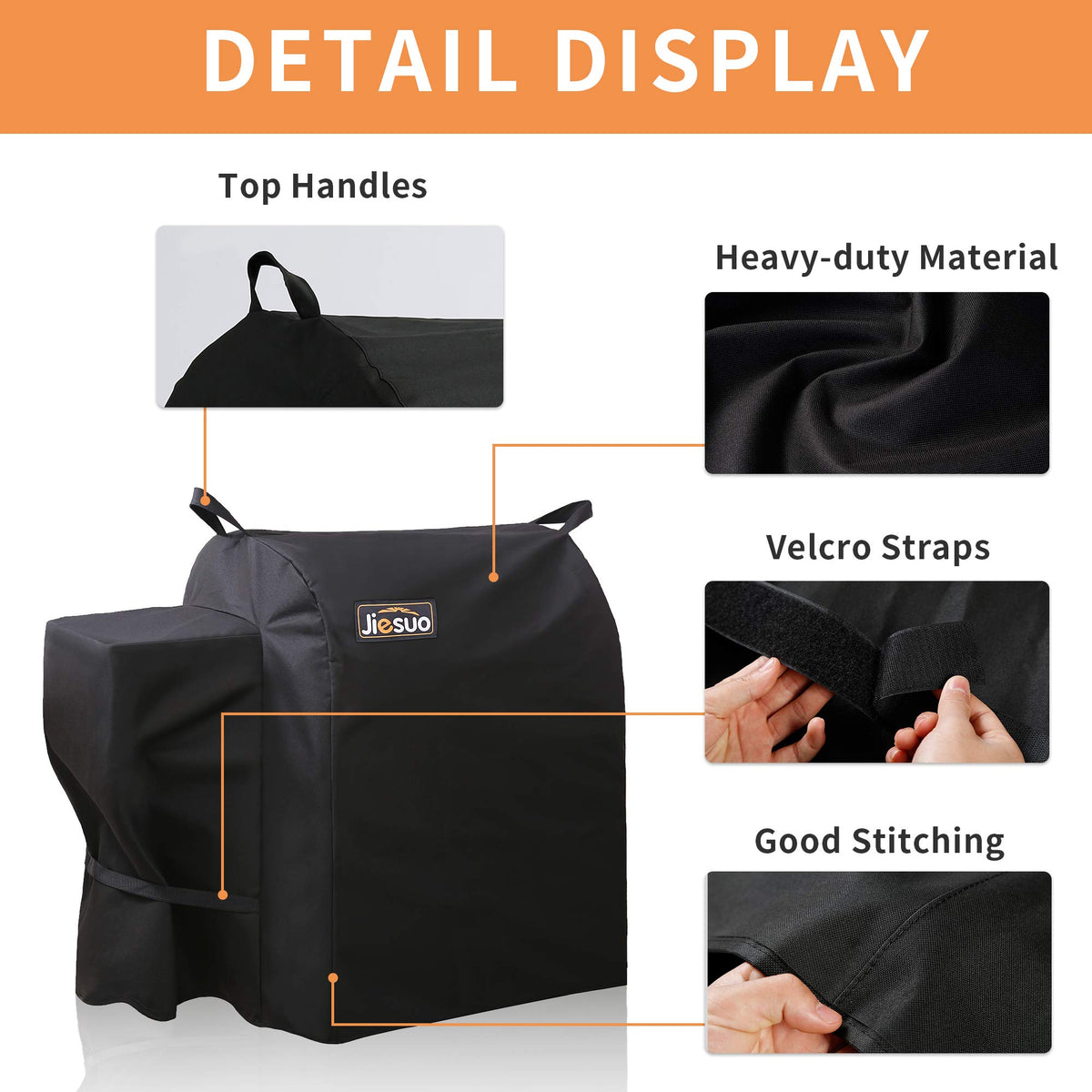 JIESUO Tailgater Elite 20 front view durable protection against rain and dust