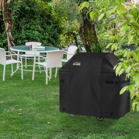 Jiesuo easy-clean grill cover, hose-off after rain or cooking spills