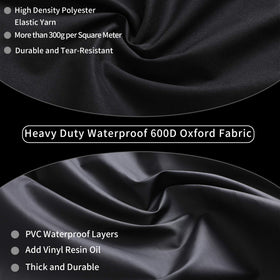 JIESUO 600D-fabric close-up shows tear-resistant material for long-lasting use.