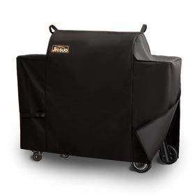 JIESUO grill cover for Traeger Ironwood 885 front view protects from rain