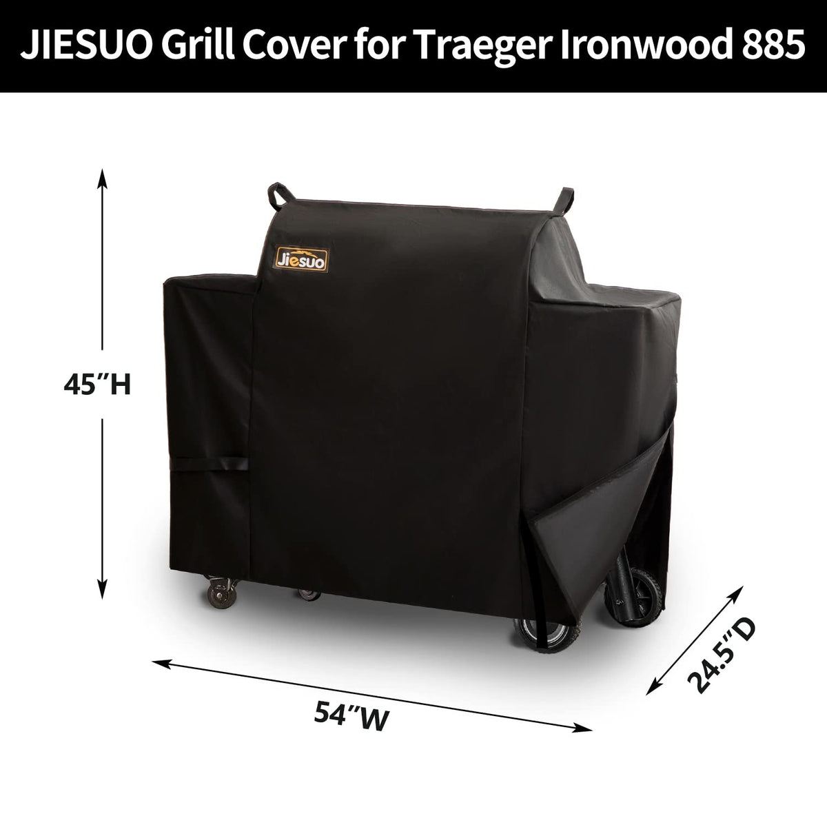 JIESUO heavy-duty 600D fabric close-up highlights durable construction