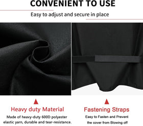 JIESUO grill cover waterproof finish highlighting rain and splash protection.