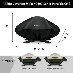 JIESUO Weber Q1000 cover fits snugly around the grill