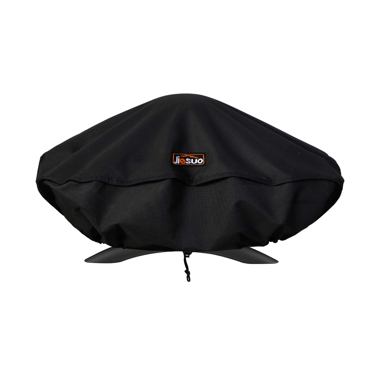 JIESUO grill cover on Weber Q-series protecting from rain and sun