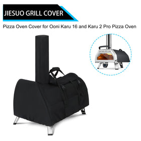 JIESUO pizza cover for Ooni Karu 2 Pro shielding the oven from weather