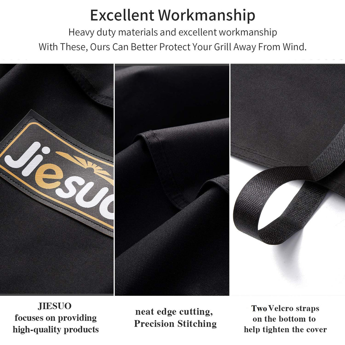 JIESUO precision two-thread stitching strengthens tear resistance