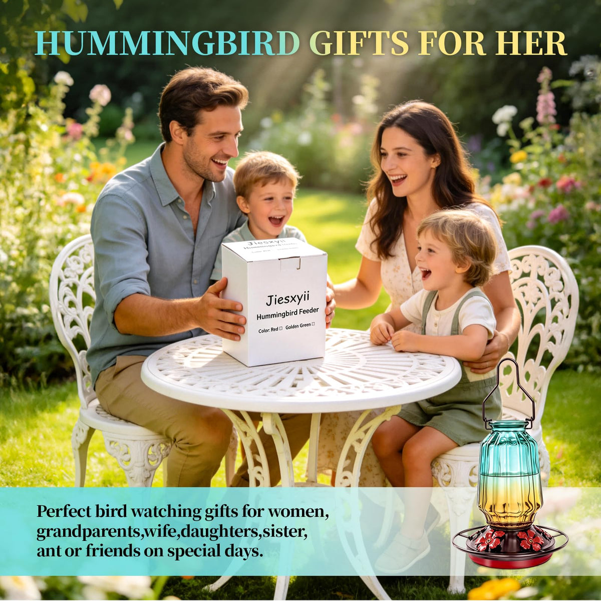 Ideal gift for bird lovers and garden enthusiasts.