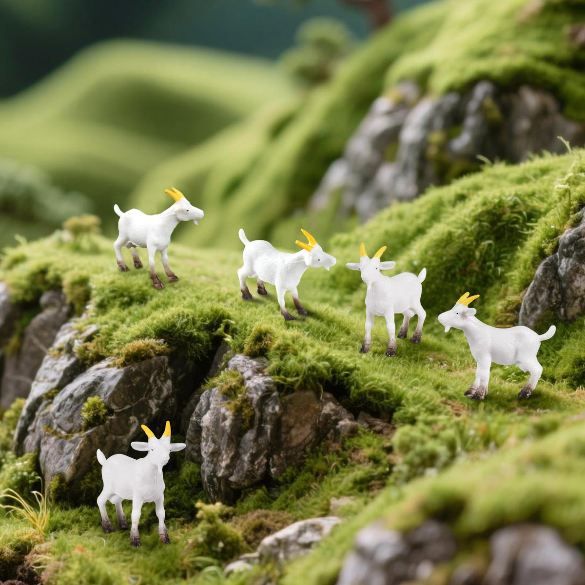 Jieting miniature goats make thoughtful gifts for miniature art lovers.