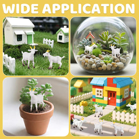 Jieting tiny goats help craft unique miniature scenes at home.