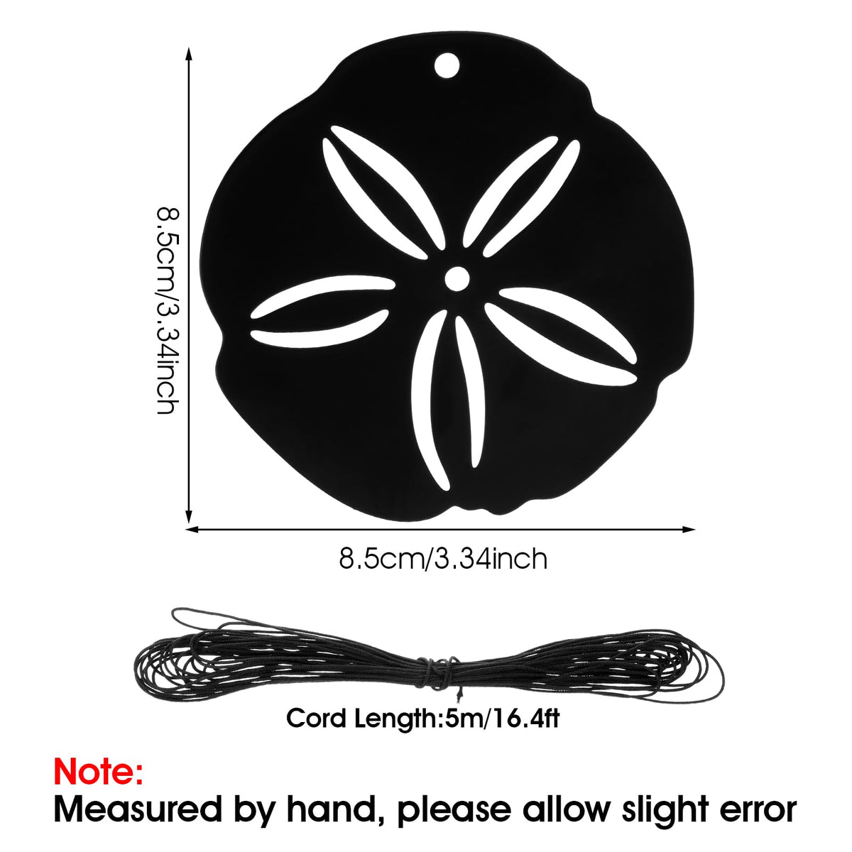 JIEYAO wind chime sail with nylon cord for outdoor installation.