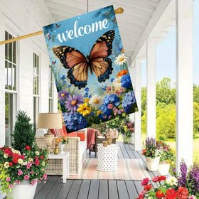 JIGINOFV double sided burlap flag displays vibrant art on both sides for continuous display