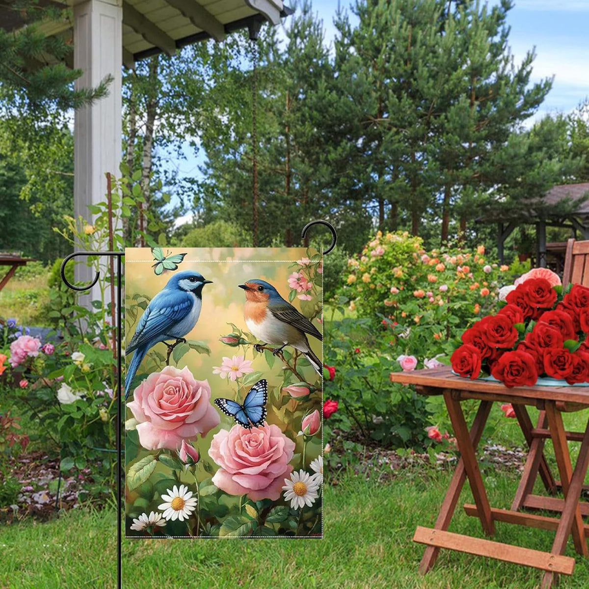 JIGINOFV ideal for spring decor on porches, decks, and front yards