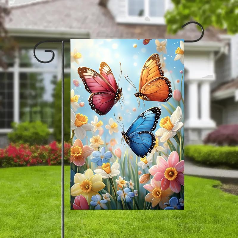 JIGINOFV summer patio yard decor flag for cheerful outdoor spaces