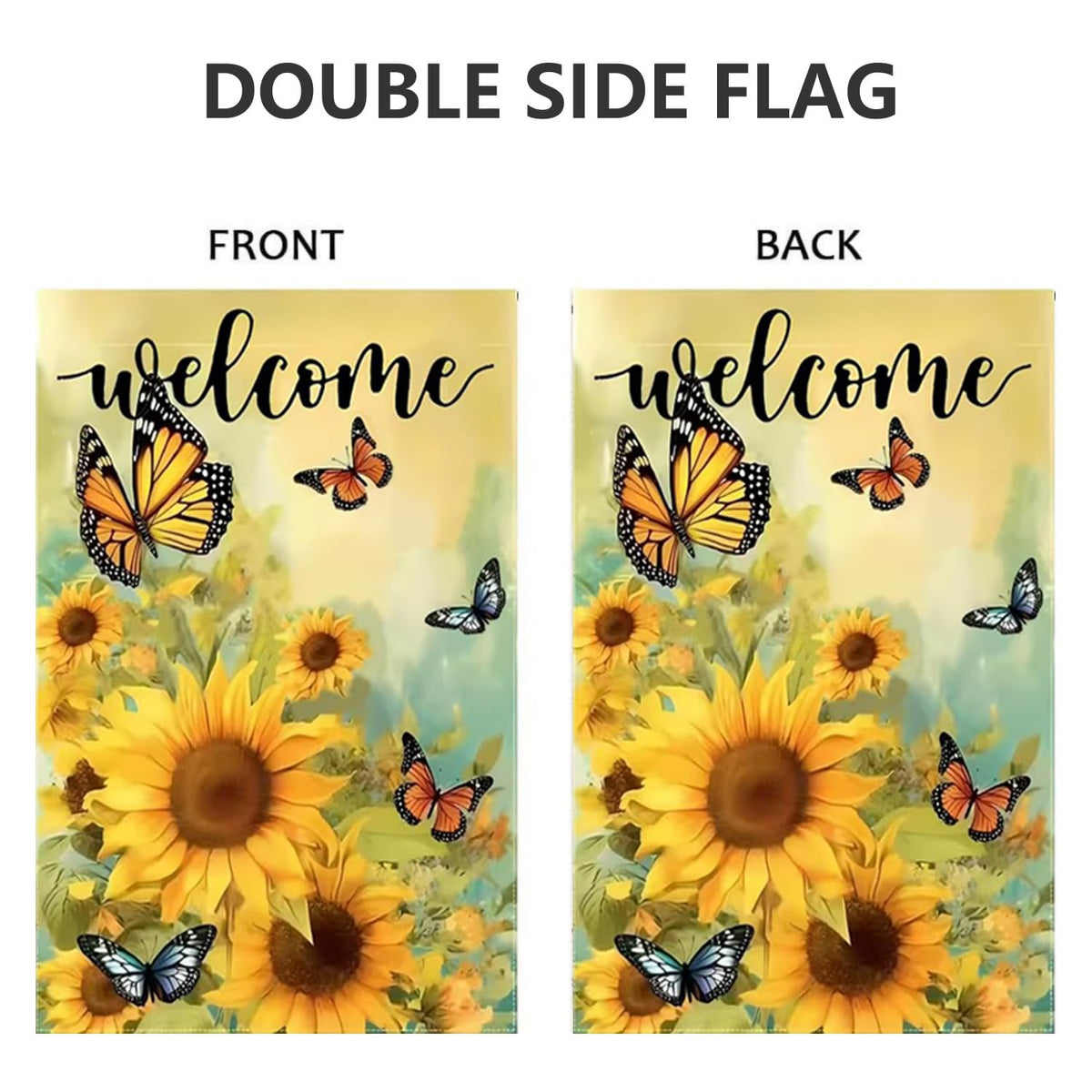 JIGINOFV weather-resistant burlap flag durable fabric for seasonal use