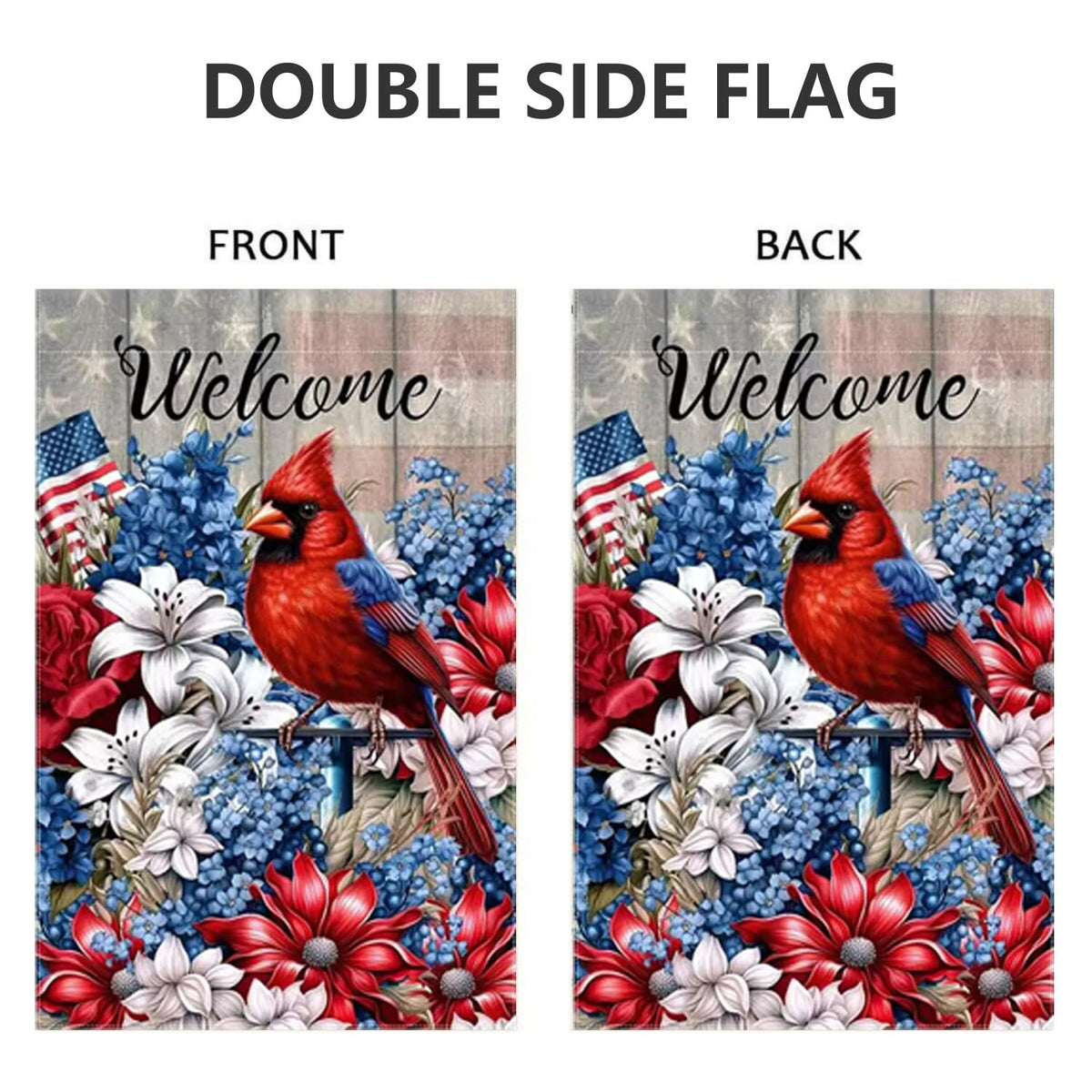 JIGINOFV weather-resistant burlap flag withstands outdoor conditions