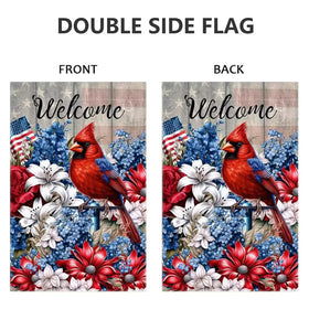 JIGINOFV weather-resistant burlap flag withstands outdoor conditions