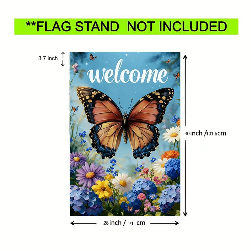JIGINOFV weather resistant spring flag withstands outdoor use while maintaining color