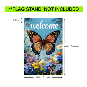 JIGINOFV weather resistant spring flag withstands outdoor use while maintaining color