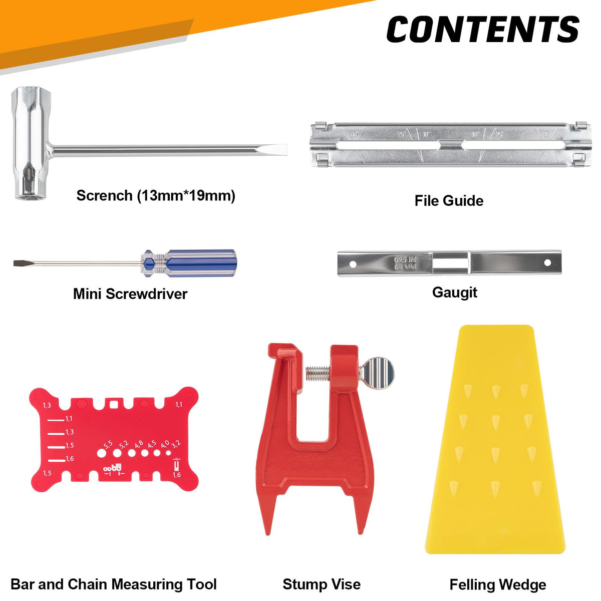 Jiimee-depth-gauge ensures accurate chain angles for safer cuts.