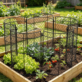 JILLSKY protected potted plants with easy access for care.
