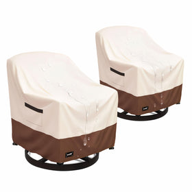 Jin Hrtoyi outdoor chair cover front view protects patio seating from weather