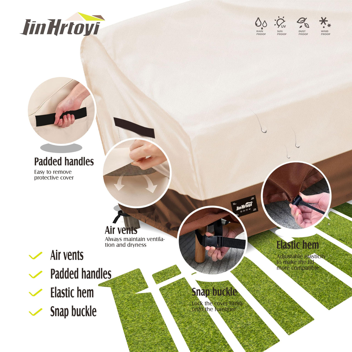 Jin Hrtoyi storage bag included for convenient after-drying storage