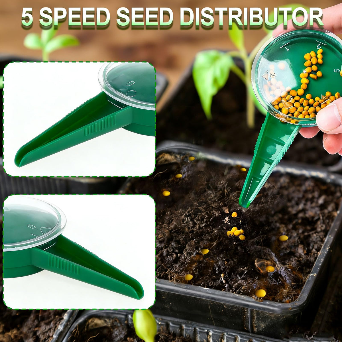 JINFEIDIAN ergonomic handheld sowing tool fits comfortably for extended use.