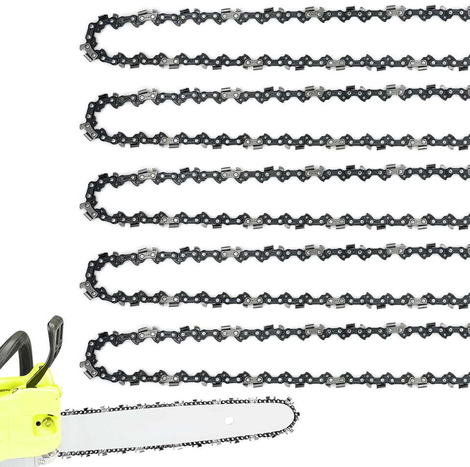 JINFFR 18-inch chain with 62 drive links for easy installation on compatible saws