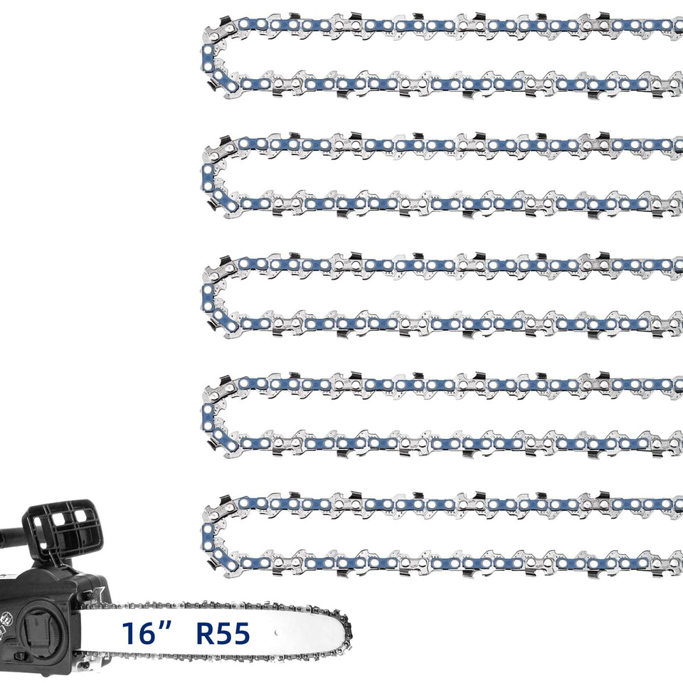 JINFFR 5-pack 16-inch chain packaging close-up shows durable replacement