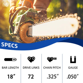 JINFFR chain with 72 drive links for reliable replacement and fit