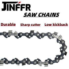 JINFFR 8 inch chain installed on a saw bar for easy fitting