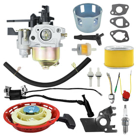 JingSney GX160 carburetor kit front view for precise engine replacement.