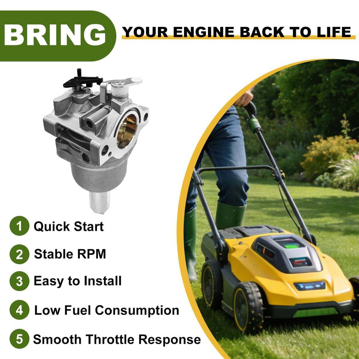 JingSney air filter kit included for easier maintenance and longevity
