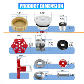 Jingzan complete assembly shown for efficient DIY faucet repair.