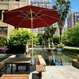 JINHAN 360° rotation clamp on railing enables versatile shade angles