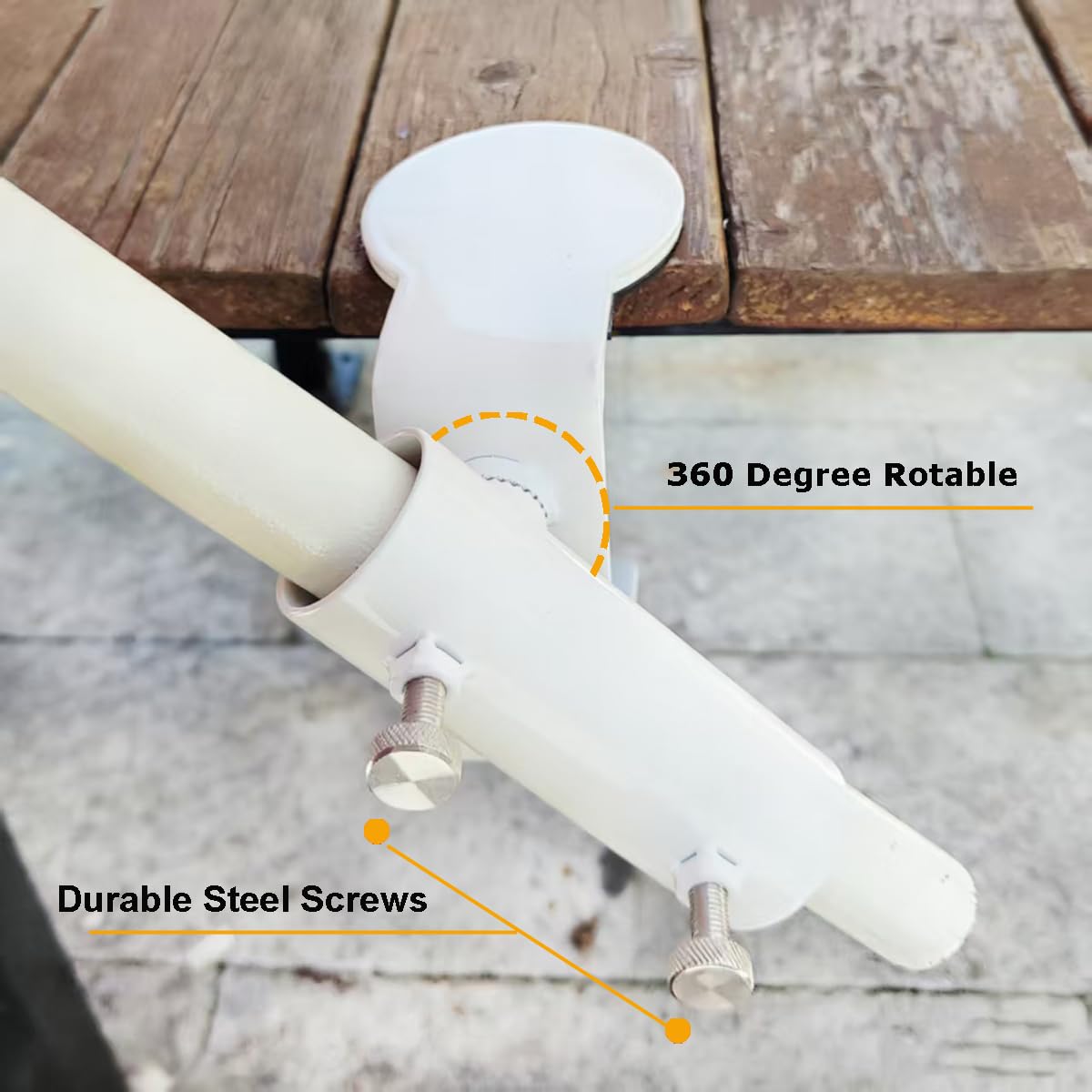 Ideal for bleachers, fences, balconies during tailgates and picnics