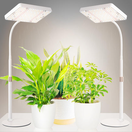 JINHONGTO desk grow light full spectrum provides balanced illumination for indoor plants.