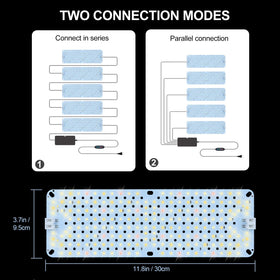 JINHONGTO grow light with easy plug-and-play connections for quick setup.