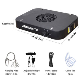 JINHONGTO built-in quiet fan keeps lights cool during use