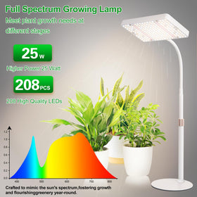 JINHONGTO table-top grow light compact base fits desks and shelves.