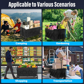 JINIHFW Wagon Cart ideal for beach, camping, groceries, and sports events