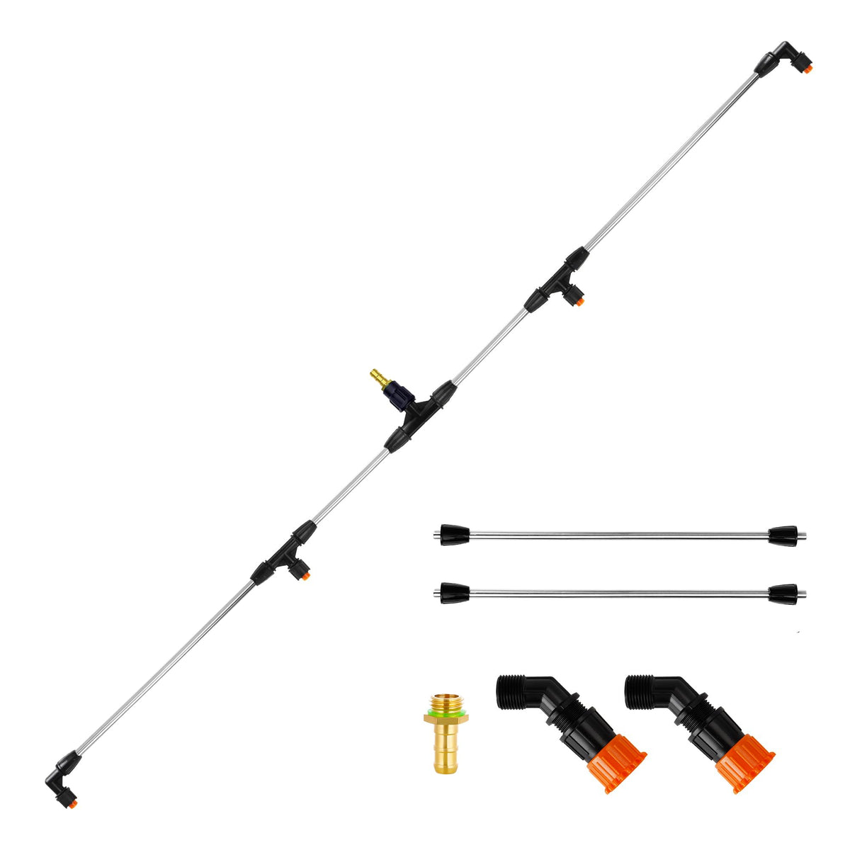 JINIOHEE 4-nozzle metal boom wand extended for large-area coverage.