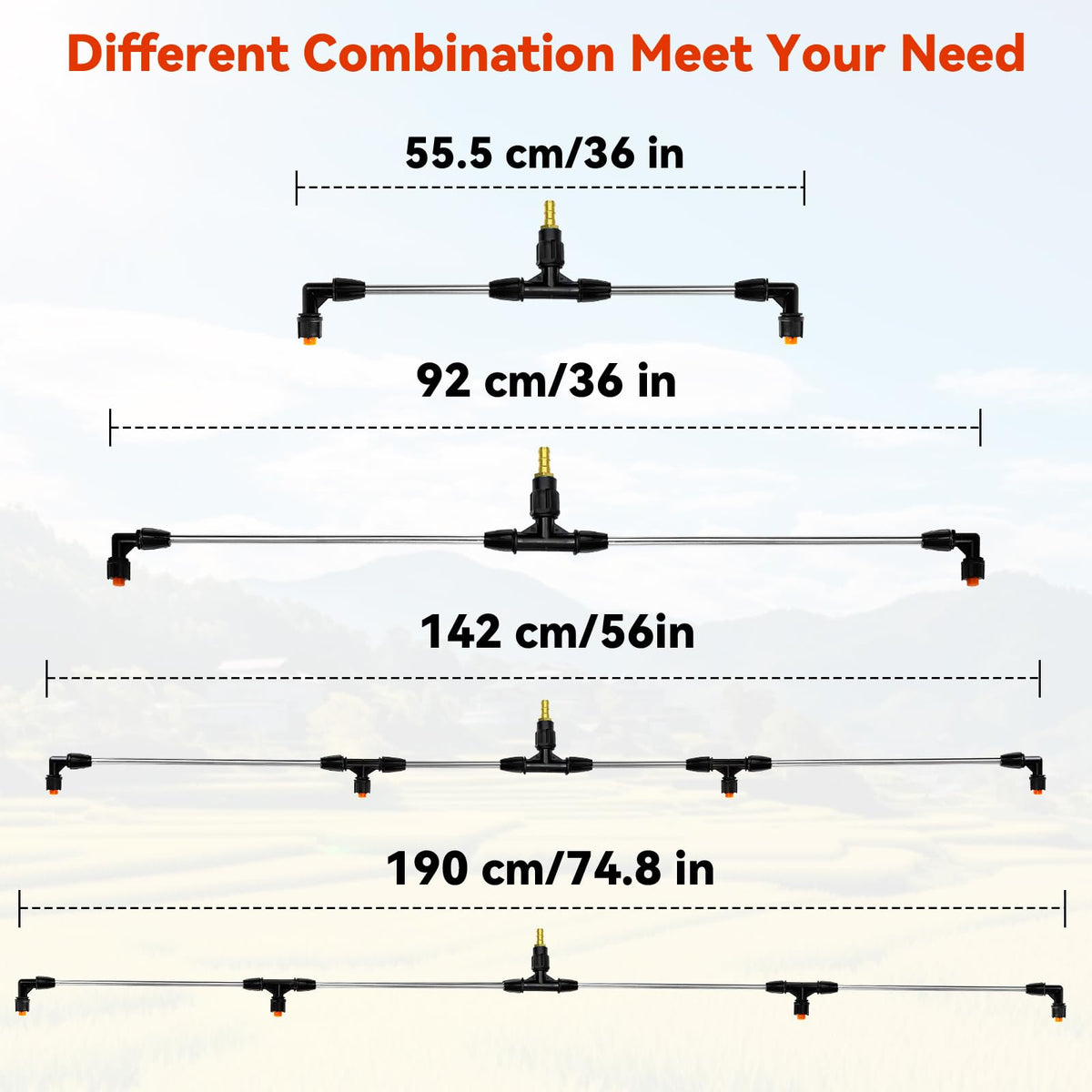 JINIOHEE 90-degree precision nozzle for targeted irrigation.