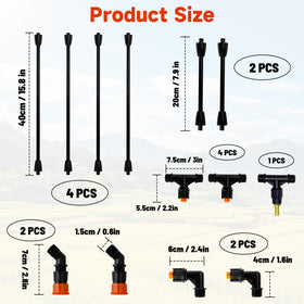 JINIOHEE dual-angle nozzles for precise and broad coverage