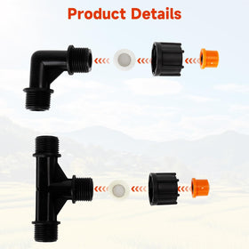 JINIOHEE four-nozzle field spraying configuration for larger areas